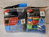 2 New 3XL/M Mens Hanes Boxer Briefs & Briefs