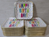 22 New Packs of Birthday Party Paper Plates - 8 plates per pack
