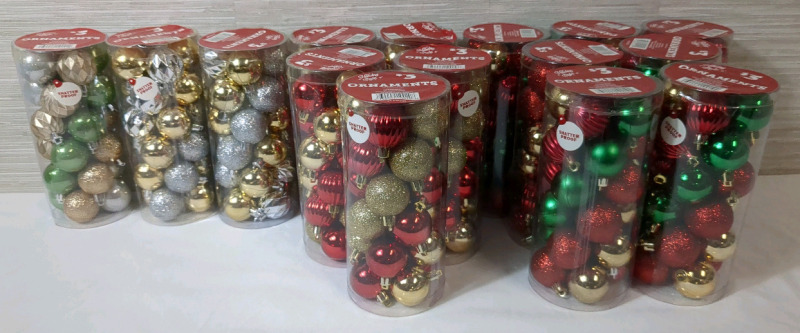 15 New Christmas Ornament Bundle 24 Ornaments per pack