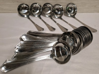 25 New Stainless Steel Traditional Ladle | Handle Height- 6" each | Dishwasher Safe