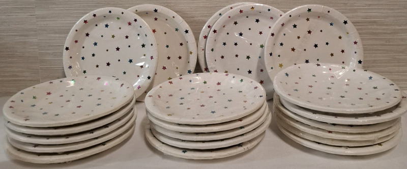20 New Packs of Party Paper Plates - 8 plates per pack