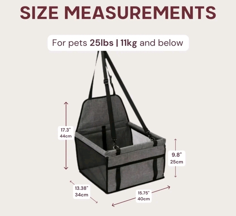 New Gentle Paws Spacious Breathable Pet Car Seat