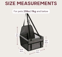 New Gentle Paws Spacious Breathable Pet Car Seat