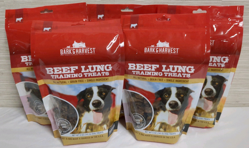 5 New Bark & Harvest Dog Training Treats BB APR 2027