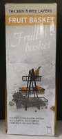New in Box Three Layer Fruit Basket | Package Is Opened And Damages, Does not Impact Product Inside
