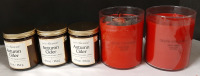 5 New Scented Candles (184g for Autumn Cider Candles & 538g for Apple Cinnamon Candles)