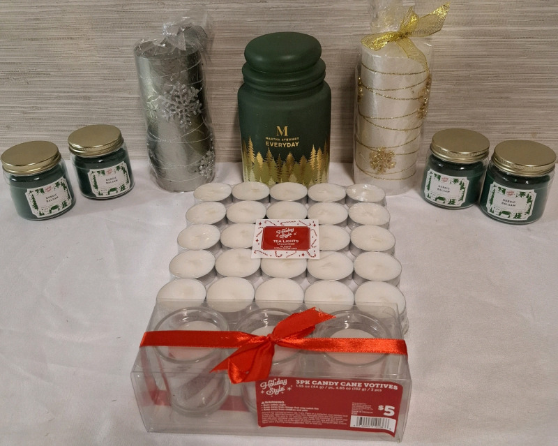 11 New Assorted Set of Scented and Unscented Candles