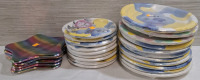 25 New Assorted Party Paper Plate Sets | 10 Round Plate Sets: 8ct each set | 5 Star Plate Sets: 8ct each set, Height: 20.9cm