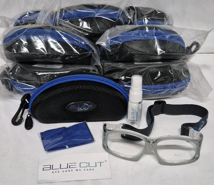 10 New BLUE CUT Safety Outdoor Sports Goggles Unisex Anti Fog Ideal For Basketball & Racquetball Retail Value $340