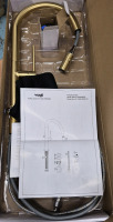 As New Vogt Brushed Gold Kitchen Faucet Model No. KF.16DN.0204.XX