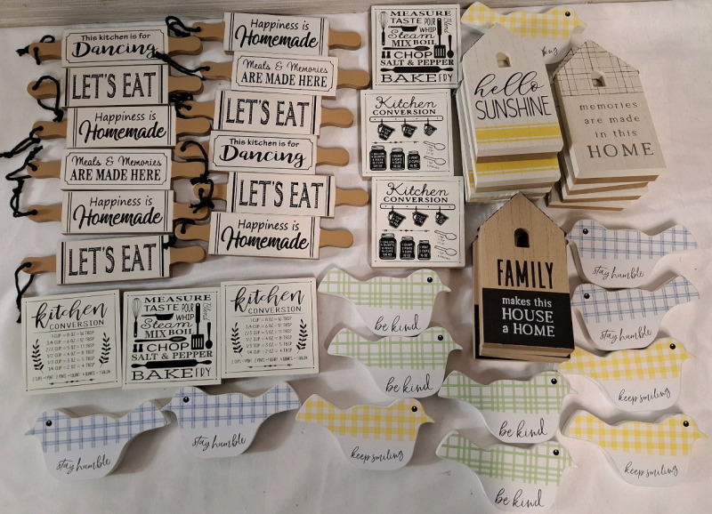 40+ New Wooden Home Decor Items with Motivational Quotes | Biggest Item Height: 7"