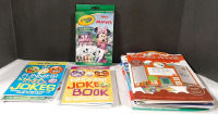 27 New Activity Books, Joke Books & Crayola Disney Junior Minnie Color & Activity Mini Box Set