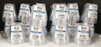 18 New 10-Packs of Plastic Tumblers (3" Tall, 3&frac12;" Diameter)