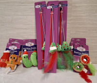 10 New Forever Pals Cat Toys | Biggest Packet Height: 14.5"