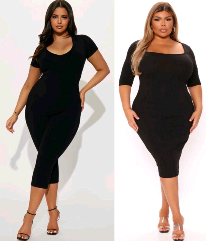 2 New sz 2XL Women's Fashion Nova Midi Dress & Jumpsuit