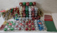New Massive Christmas Bundle with Tons of Ornaments and 4 Table Cloths