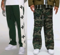 New Size XL & Size 36 Men's Fashion Nova Cargo Pants & Sweatpants Retail Value $110