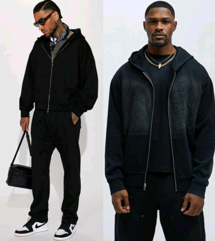 2 New Sz XL Nova Men's Hoodies - Black Retail Value $126