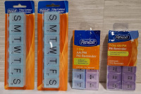 4 New Rexall 7-Day Contour Pill Reminders | Biggest Size Measures- 8" X 3"