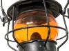 Very Old C.P.R. Railroad Lantern With Original Orange Glass Globe - HE HIRAM L PIPER CO LTD - 14.25" Tall Incl Handle - 7
