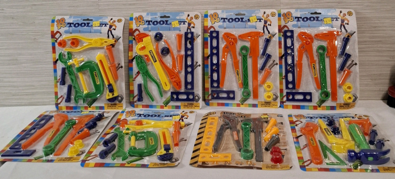 8 New Tool Set Toys | 10pcs per packet | Measurements- 7.8" X 8"