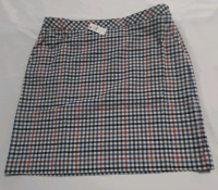 New with Tags Talbots Gingham Plaid A-line Skirt Size 14