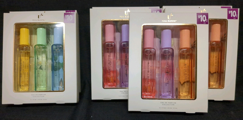 7 New Boxes Full Bloom Eau De Parfum Collection 15mL Each - BB 04/24/2026