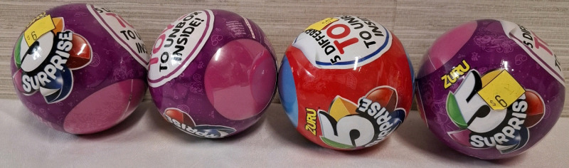 4 New Zuru Surprise Balls | 5 Different Toys inside each Ball