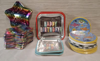 27 New Assorted Party Paper Plate Sets | 8 Round Plate Sets: 8ct each set | 4 Retangular Plate Sets: 8ct each set | 5 Star Plate Sets: 8ct each set, Height: 20.9cm