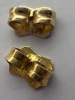14K Gold White Pearl Stud Earrings - 3