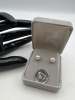 14K Gold White Pearl Stud Earrings - 5