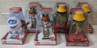 6 New Christmas Solar Bobble Heads from Classic Movies: A Christmas Story & Rudolph