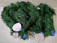 6 New LED Light Up Holiday Style Christmas Garlands 18 ft long
