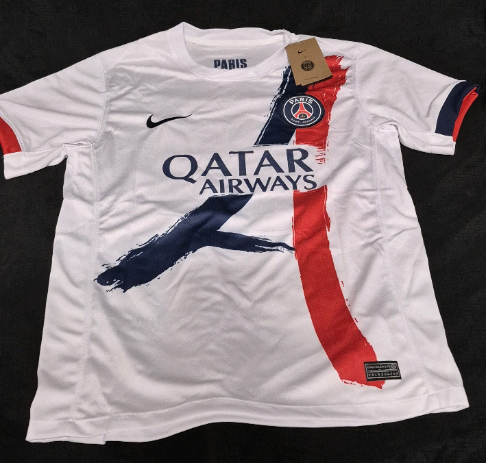 New sz Medium NIKE Men's BARCOLA 29 Paris Saint-Germain Qatar Airways Jersey