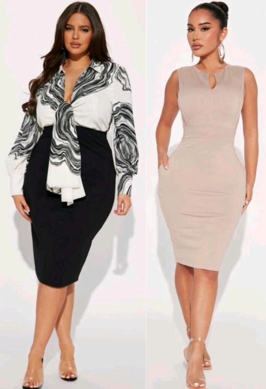 2 New sz 2XL Women's Fashion Nova Midi Dresses Retail Value $80