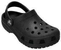 New Child's Size C10 CROCS Classic Clogs (Black)