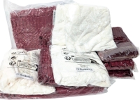 2 New Red Throw Blankets Blankets & 8 New Red/White Square Pillow/Cushion Covers - See Description For Dimensions
