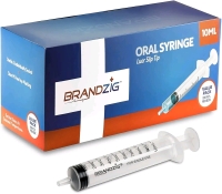 100 New 10mL Brandzig Oral Syringe With Cap Luer Slip Tip Retails for $60 Exp 2029-03-31