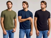 3 New Size SMALL Men's TRUE CLASSIC Crew Neck T-Shirts : White & Carbon | Retail Value Over $120!