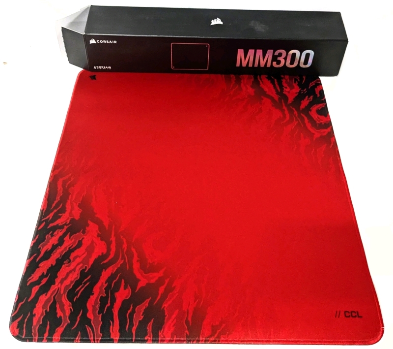 As-New in Box &bull; CORSAIR Anti-Fray MM300 Desk Mat Custom Lab Edition / Mouse Mat - 17.7" &times; 15.7" &times; 0.11" - Retails Over $50!