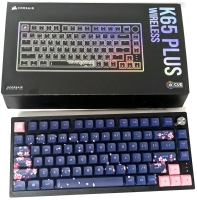 As-New in Box &bull; CORSAIR K65 Plus Wireless Custom Lan Edition Keyboard : Dark Cherry Blossom With MLX Red V2 Switches | Retails Over $190 CAD!
