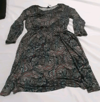 New with Tags Talbots Bright Paisley Dress Size L P
