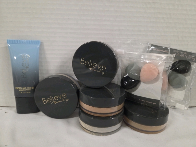 8 New | Ladies Beauty Lot | Includes Loose Powder, Beauty Blenders & Primer