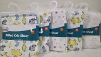 5 New | 28" x 52" Fitted Crib Sheets