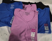 6 New | Sizes L to 1X GILDAN Plain Tees & Tanks