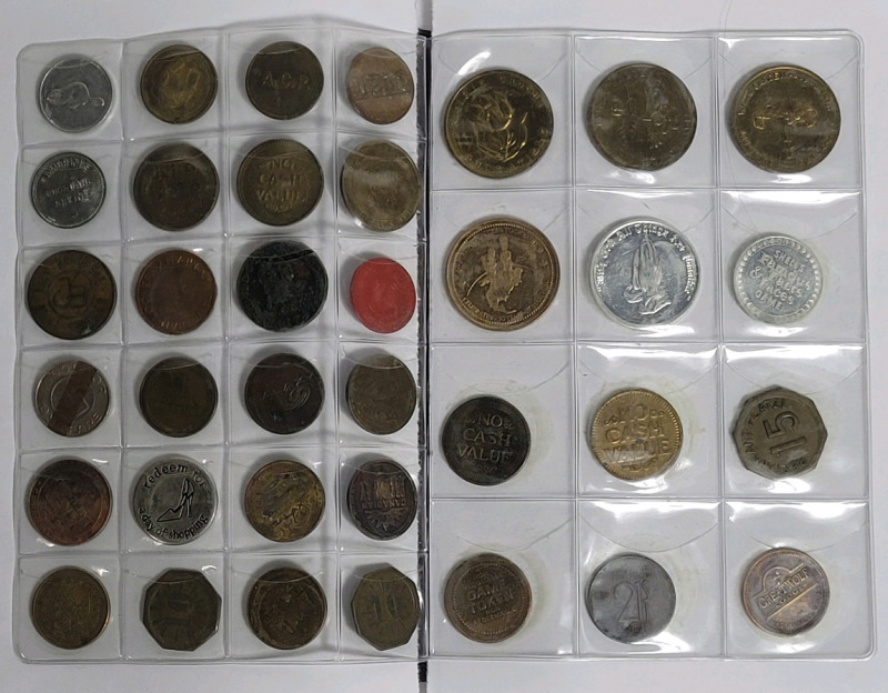 Vintage North American Coin & Token Lot . 59 Coins / Tokens