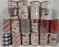16 New | Variety Rolls of Holiday Ribbon