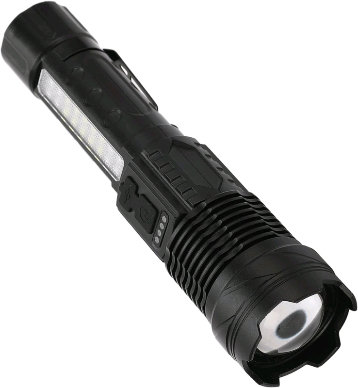 New in Box Super Bright USB-C Rechargeable Flashlight - 6.5" Long