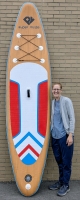 Excellent Condition 10ft 6" Super Mode Inflatable Stand up Paddle Board Retails for $309