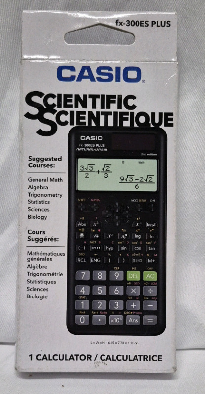 New Casio Scientific Calculator FX-300ES Plus